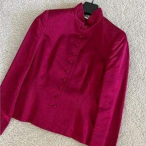 Carlisle Vibrant Fuchsia Satin-Lined Jacket